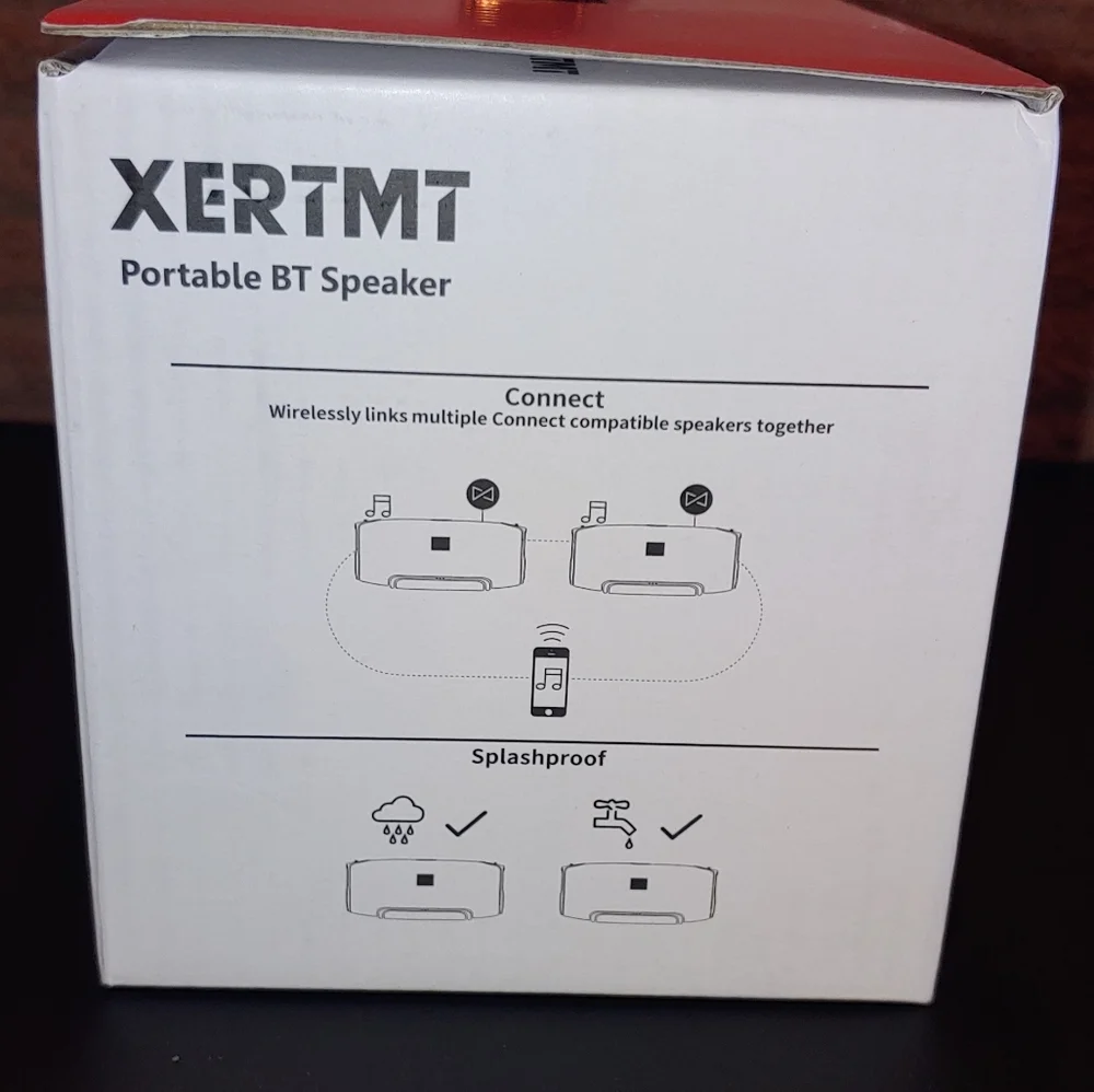 Bluetooth Speaker Portable - Red - Picture 6 of 12